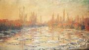 Claude Monet Ice Thawing on the Seine oil painting reproduction